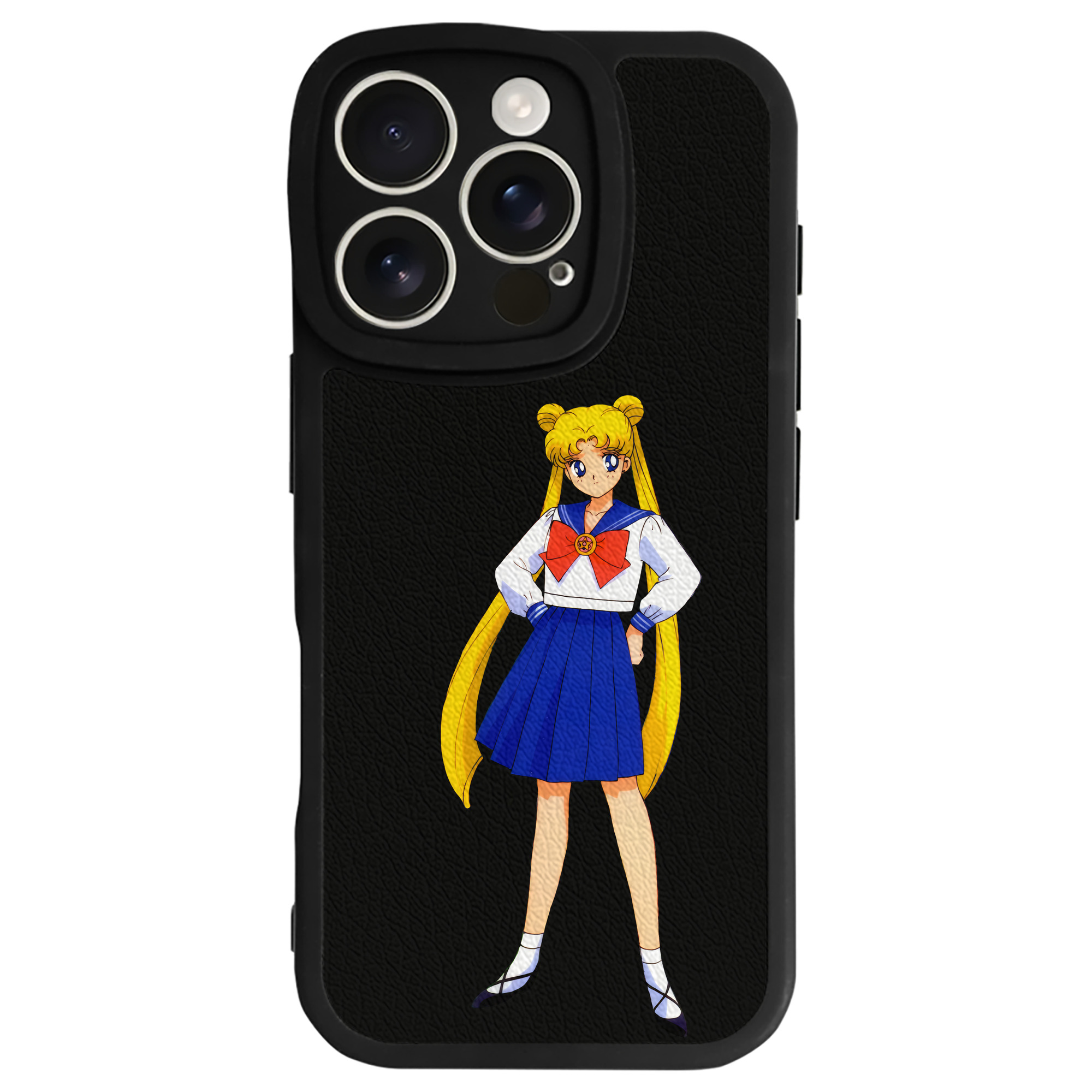 （画像用） 美少女戦士セーラームーン 愛野 美奈子 あいの みなこ Sailor Moon Aino Minako 【iPhone 16シリーズ対応】シリコンスマホケース（レザー調） 材質：シリコン